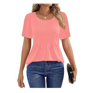 Women's Pink Short Sleeve Top